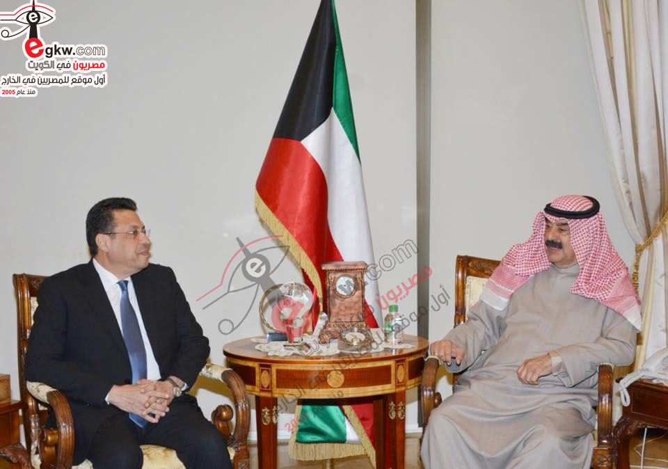 السفير طارق القوني يقابل نائب وزير الخارجية خالد الجار الله